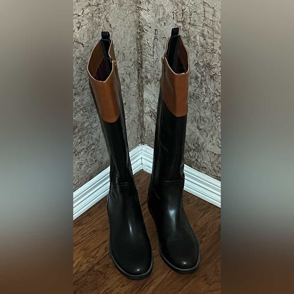 Tommy Hilfiger Black & Brown Boots